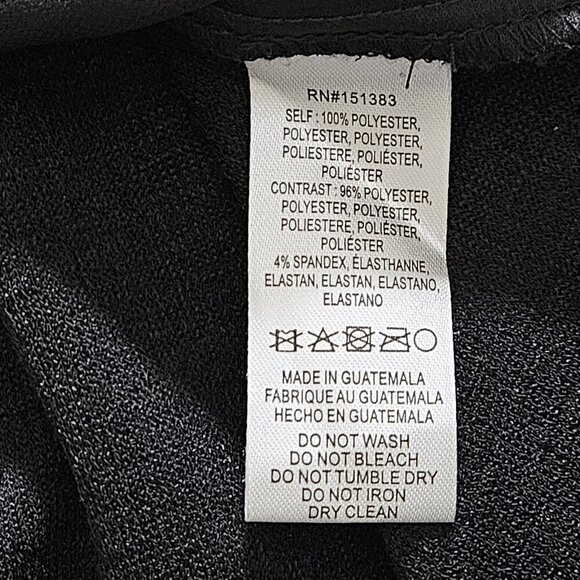 Current Air Top Womens L Black LS V-Neck Shimmery Seersucker Back Anthropology - Picture 10 of 16